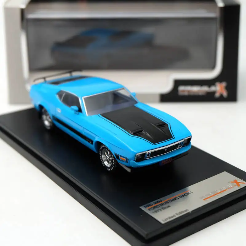 Премиум X 1:43 для Ford Mustang Mach 1 1973 синий PRD399J модели автомобилей Ограниченная серия