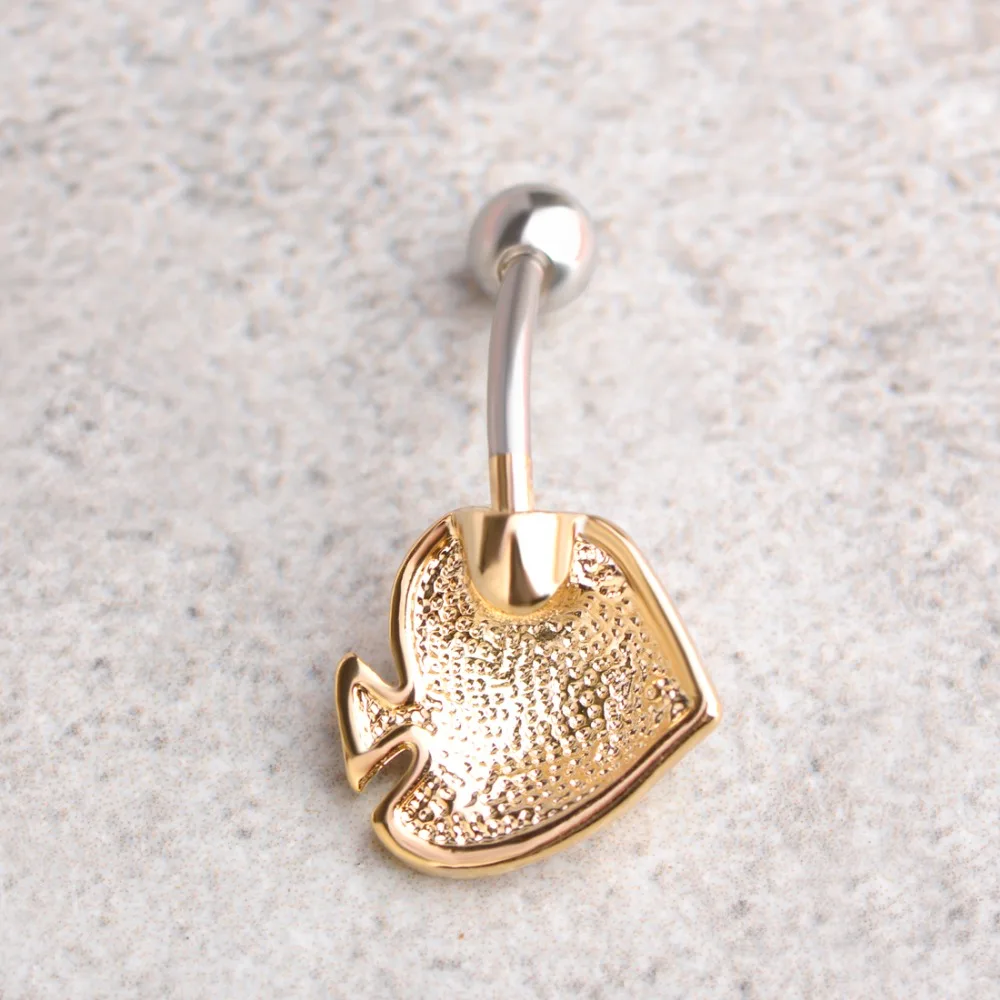 Funmor морская рыба пупка Кольца для эмаль животного пирсинг хирургические Сталь