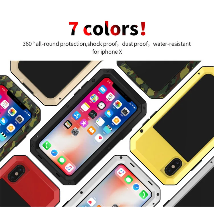 Сверхпрочный защитный чехол для iPhone X, XR, 6, 7, 8 plus, 4, 5c, чехол Doom, металлический противоударный чехол для samsung Galaxy S6, S7 Edge