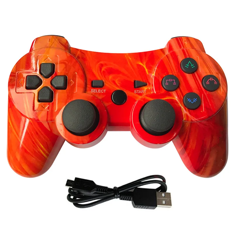 Molten Lava Для sony PS3 контроллер 2,4G беспроводной Bluetooth для Playstation 3 контроллер для Dualshock4 Вибрационный Джойстик Геймпад - Цвет: Molten Lava