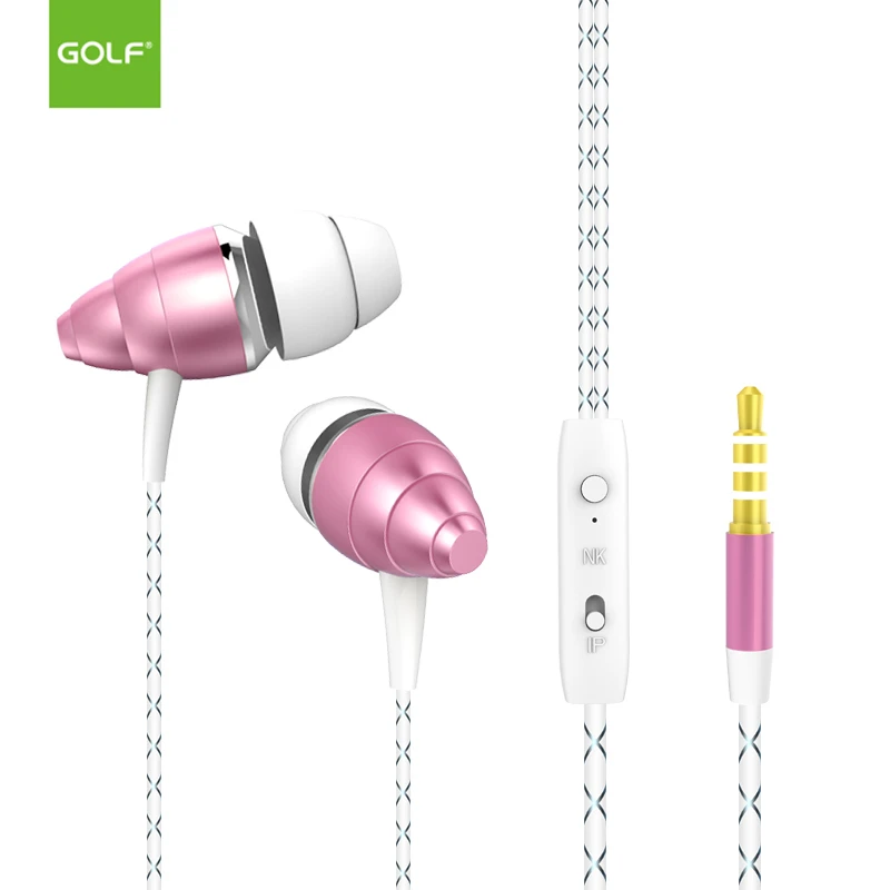 Наушники GOLF Universal 3,5 мм джек In-Ear для iPhone 4S/5S/6S Plus Samsung S6 S7 LG G3 G4 Android Phone Music.
