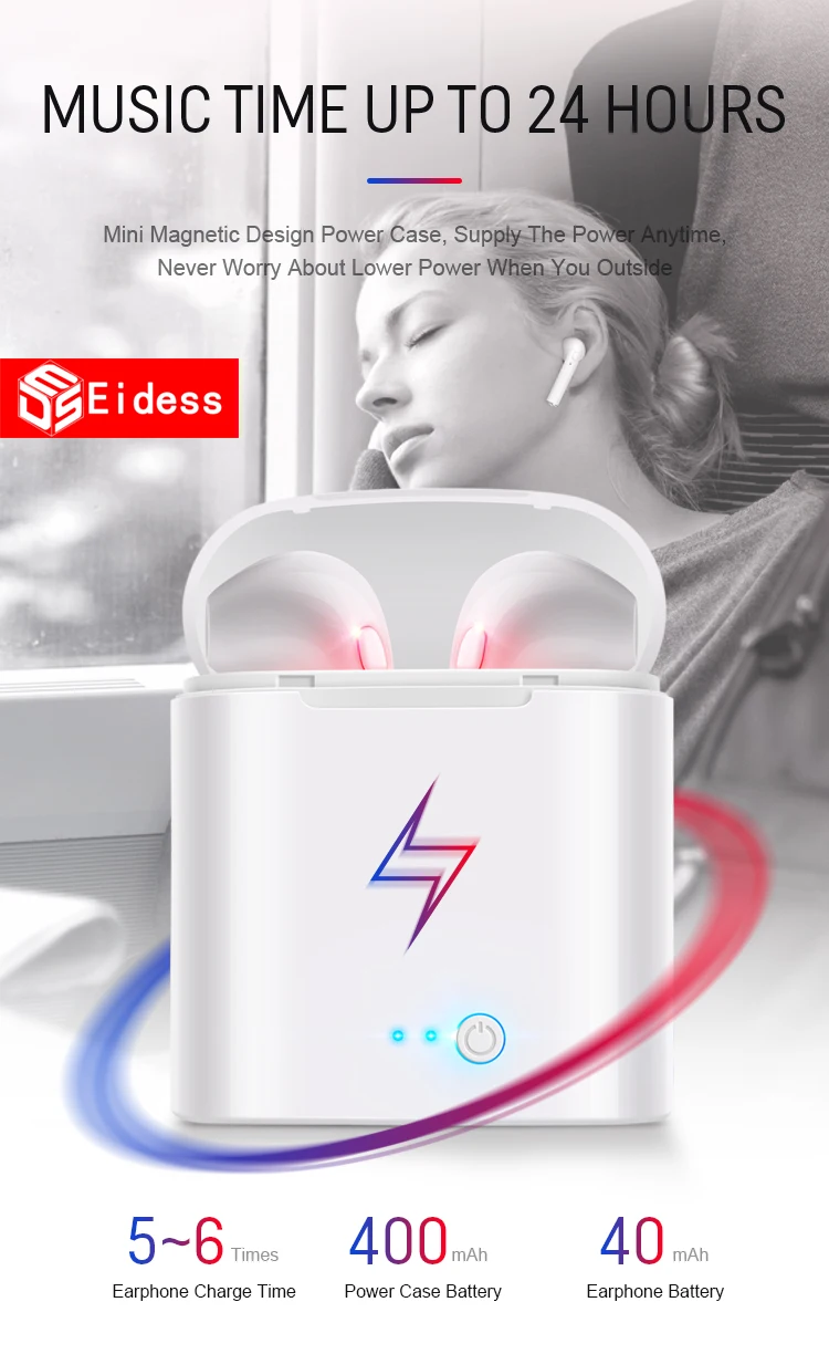I7s TWS, мини беспроводные наушники, портативная Bluetooth гарнитура, невидимый наушник для всех смартфонов, для Bluetooth планшетов, смартфонов