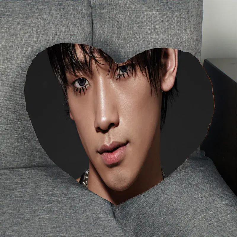 6 Kpop наволочка дождь Сердце Форма атласная тканевая Подушка Чехол для дома Спальня свадебное украшение наволочки - Цвет: 6