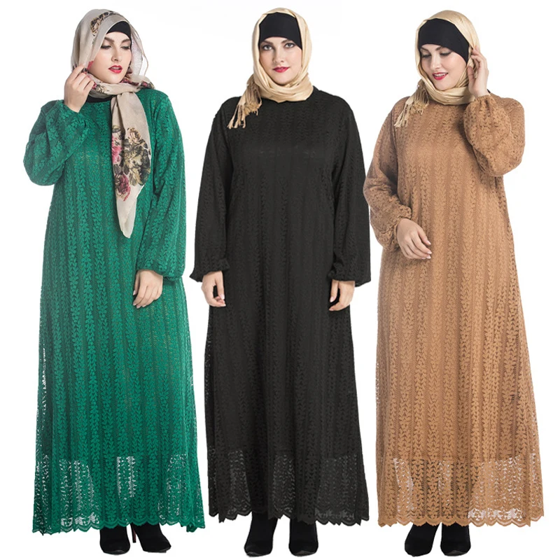 Vestido Abaya размера плюс Dubai Турция исламский арабский пакистанский хиджаб