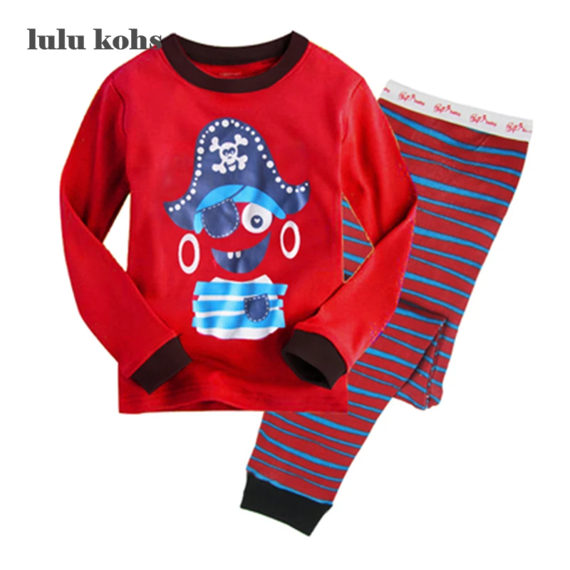 Пижама с принтом пирата Детская длинным рукавом 2017|kids pajamas|pajamas long sleevepajama |
