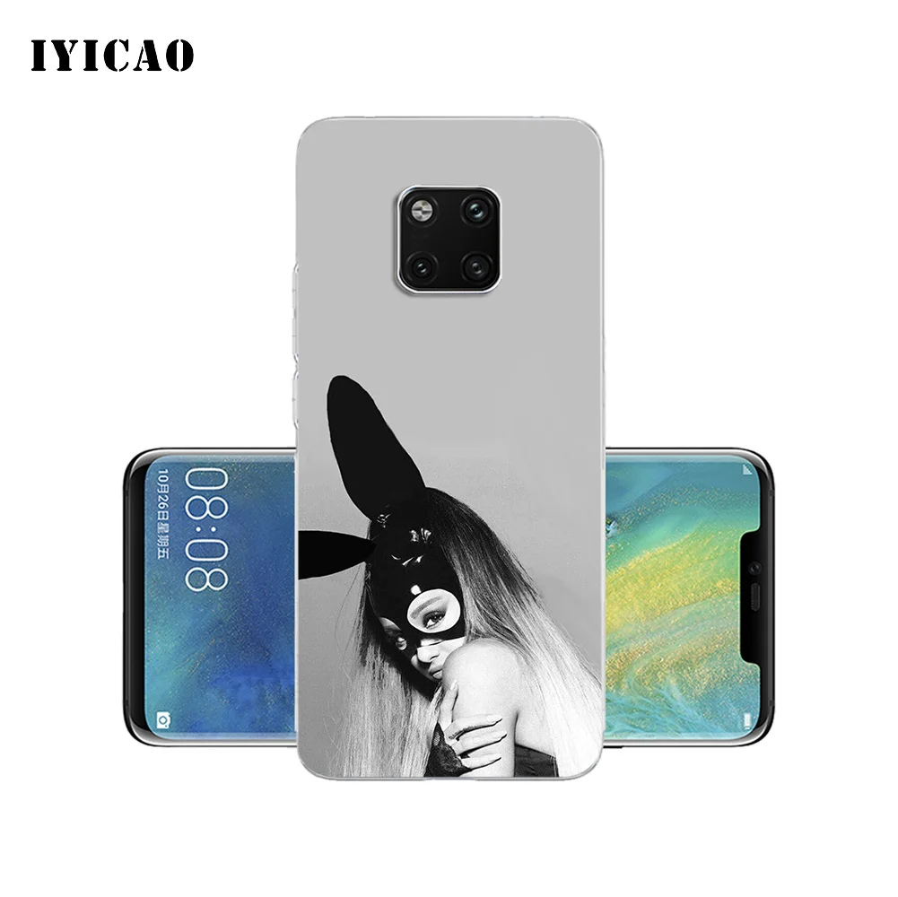 IYICAO Singer Ariana Grande Мягкий силиконовый чехол для телефона Huawei Mate 10 20 Lite Pro Nova 2 2i 3 3i 4 TPU
