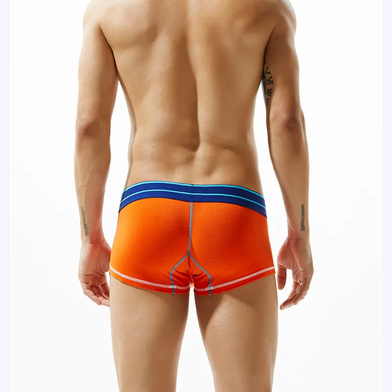 3pcs/lot New seobean men's cotton boxers underwear comfortable fine classic trunk men's underwear low-waist boxer