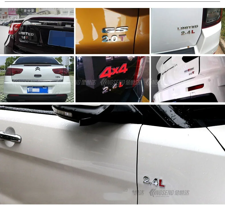 DIY 0-9 Красный L T 1,4 T 1.5L 1,6 T 1.8L 2,0 T 2,2 T 3.0L для Volkswagen разгрузка багажника емкость буквы номер Автомобильная наклейка с эмблемой