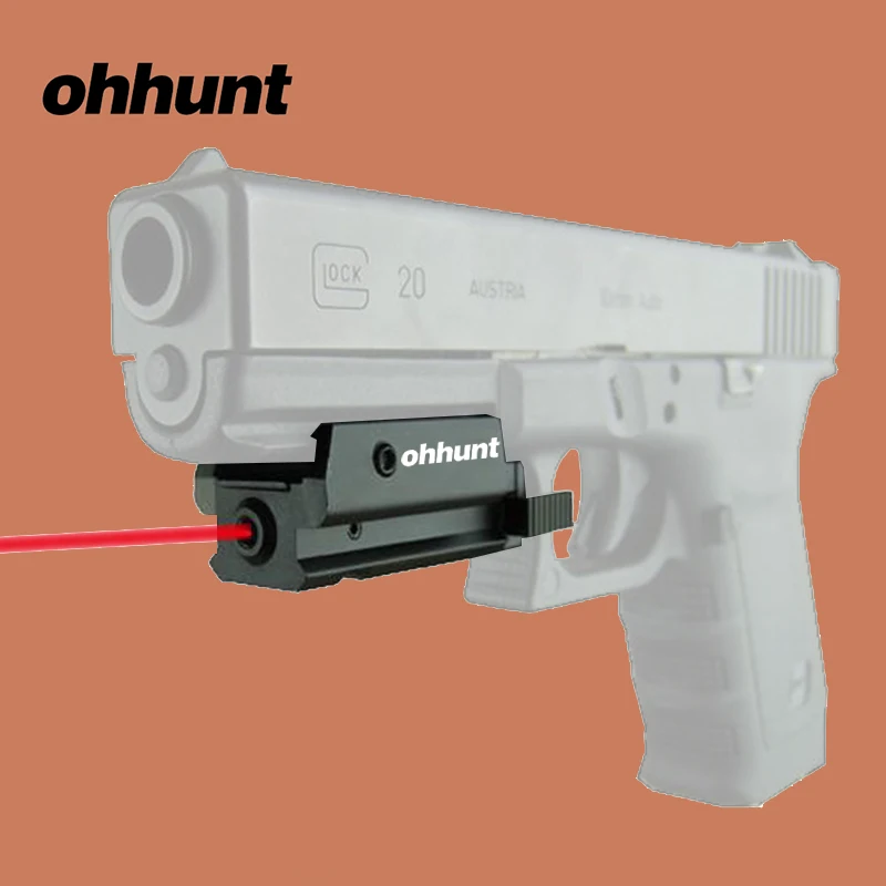 Низкопрофильный Компактный красный лазерный прицел ohhunt с красной точкой и