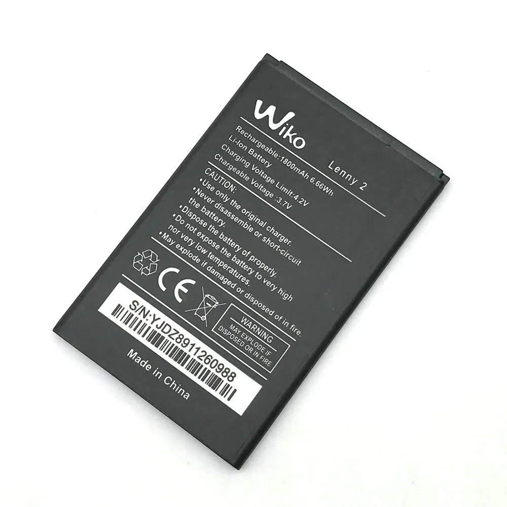 100% Новый 1800mAh Сменный литий ионный аккумулятор для Wiko Lenny 2 Lenny2 батарея + Tack Code|battery
