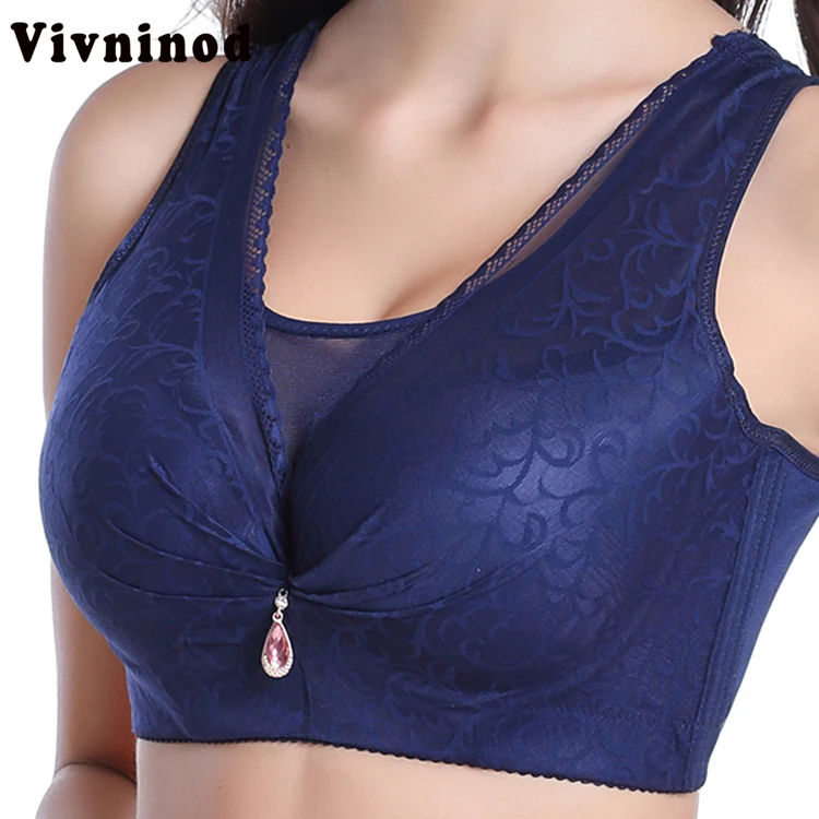 

Женский бюстгальтер-жилет Vivninod C D, Удобный Повседневный бюстгальтер пуш-ап с полной чашечкой, нижнее белье больших размеров 38, 40, 42, 44, 46