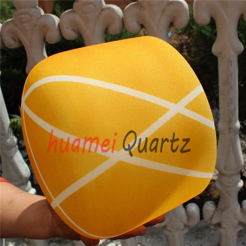 Чакра с матовой кварцевой хрустальной чашей в цветную полоску 11 дюймов|bowl singing|bowl