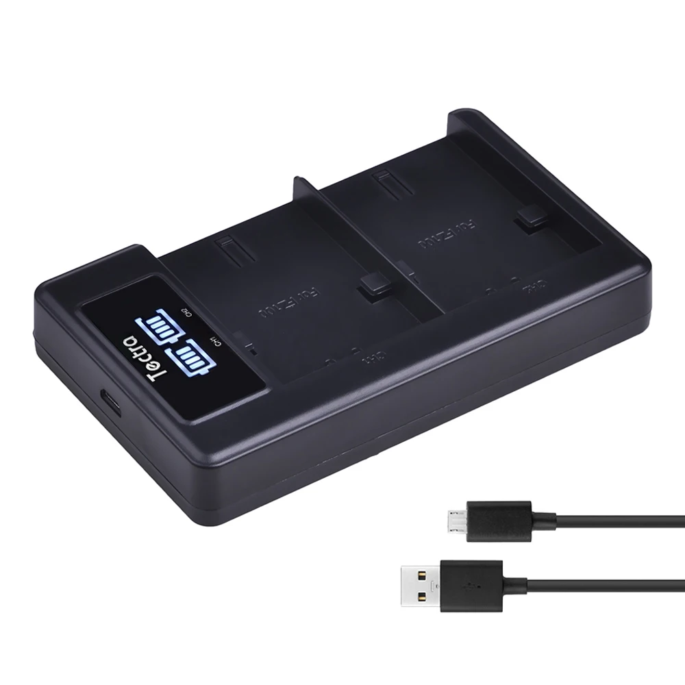 4 шт. батарея для цифровой камеры 7 2 В с двумя USB-портами | Электроника