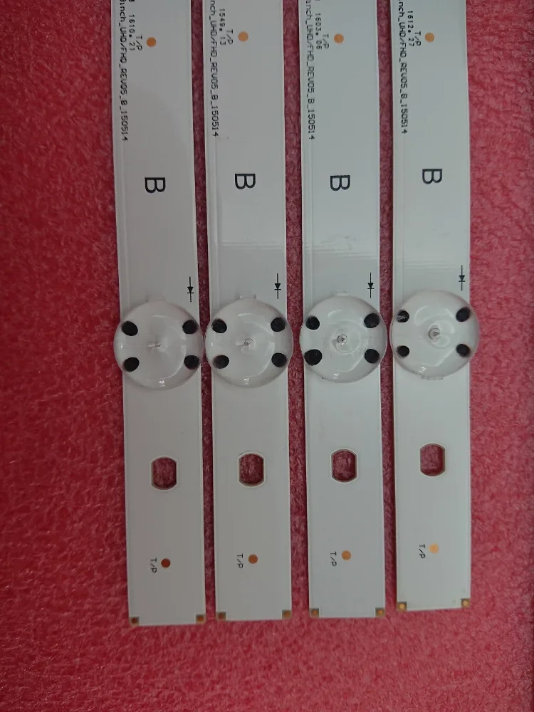 5 комплектов = 40 шт(20* A 20* B) светодиодный полосы подсветки для LG 49LF5500 LGE_WICOP_49inch_UHD_REV06_A LGE_WICOP_49inch_UHD_REV06_B
