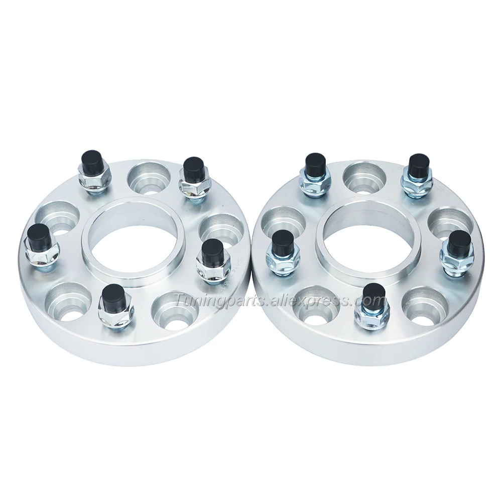 

(2 pieces/lot) 25mm 5x108 63.4 14x1.5 Forged Alloy Car Wheel Hub Spacers For S-MAX