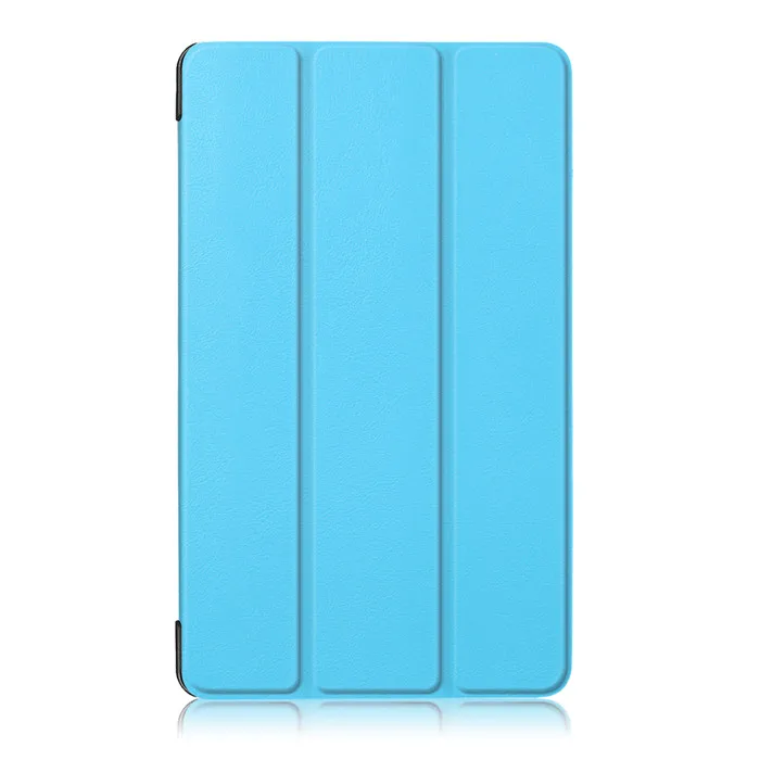 Чехол из ПУ для huawei Mediapad T3 7 7,0 3g BG2-U01 7 дюймов+ 2 шт. пленка для экрана в подарок - Цвет: Небесно-голубой