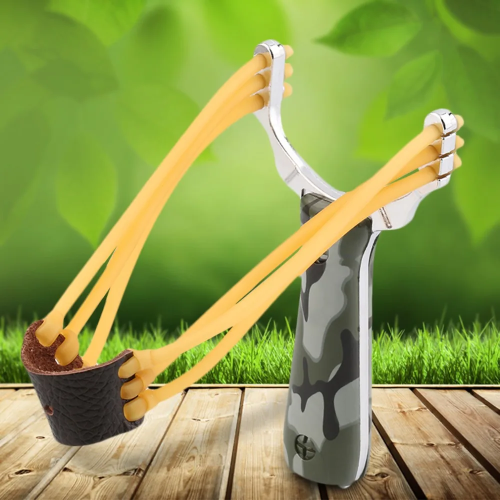 Наружная мощная катапульта камуфляжная Рогатка мраморная охотничья игра Sling Shot |