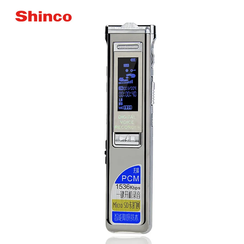 Shinco rv 11 8 ГБ голос Регистраторы цинковый сплав стерео запись Цифровые диктофоны