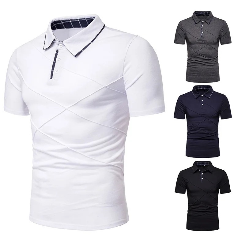 Летний Новый Стиль повседневный стиль модный плиссированный вырез сшитый узор