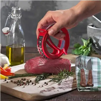 F319 Red FEIGO профессиональный размягчитель мяса игла из нержавеющей стали размягчитель мяса с 48 лезвиями кухонные инструменты Гаджеты F319 - Цвет: F319 Red