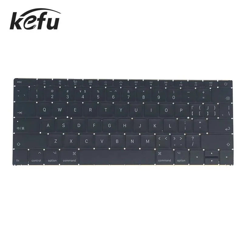 

KEFU original for macbook pro 13inch retina A1708 1708 keyboard US USA America layout without backlight 2016 2017year