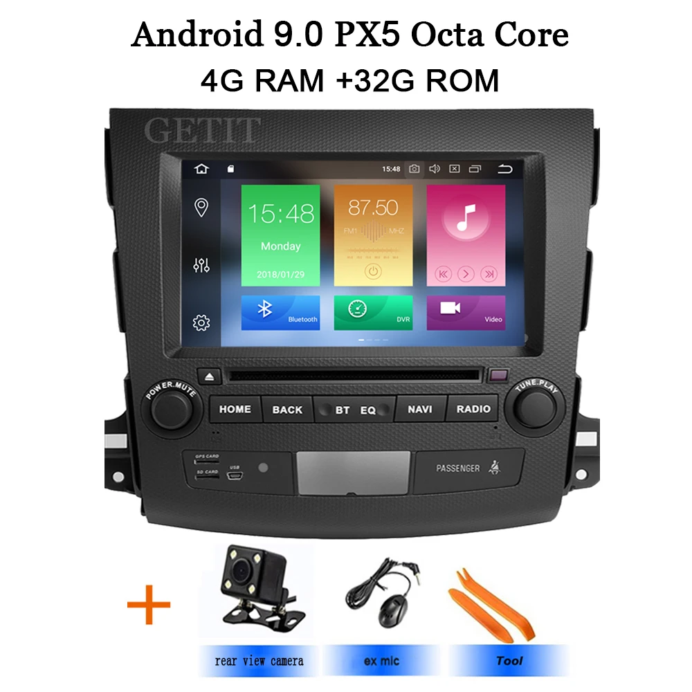 8 ядерный 4G + 32G Android 9 0 Автомобильный DVD Радио мультимедийный плеер для Mitsubishi Outlander