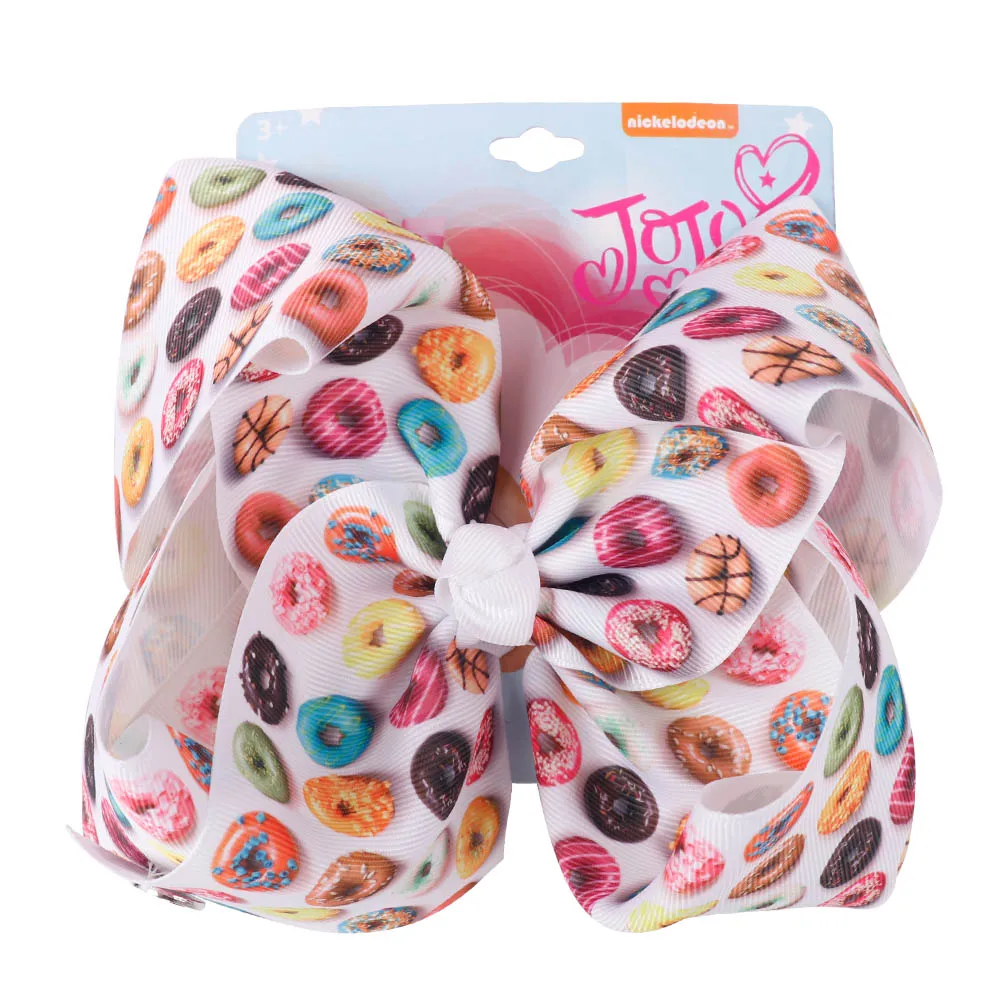 Большой бант для волос с Фламинго 8 дюймов зажимом девочек Детский бутик ручной