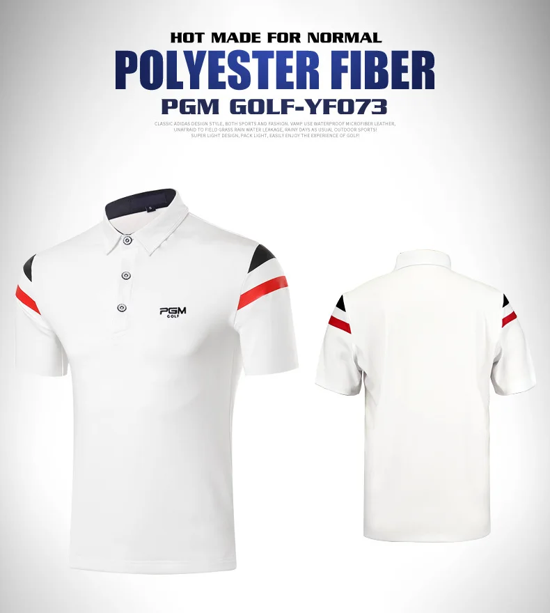 

2018 PGM golf clothing men's short sleeved T-shirt Summer Breathable Soft Comfortable golf training t shirts Size M-XXL