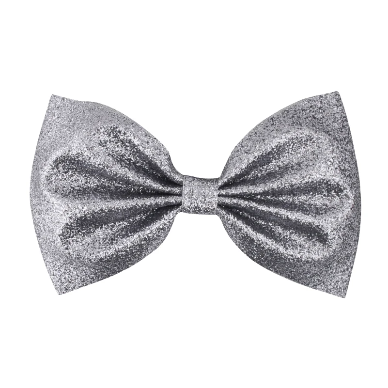 Модные шпильки для волос с бантом девочек и детей модные блестящим кожаным