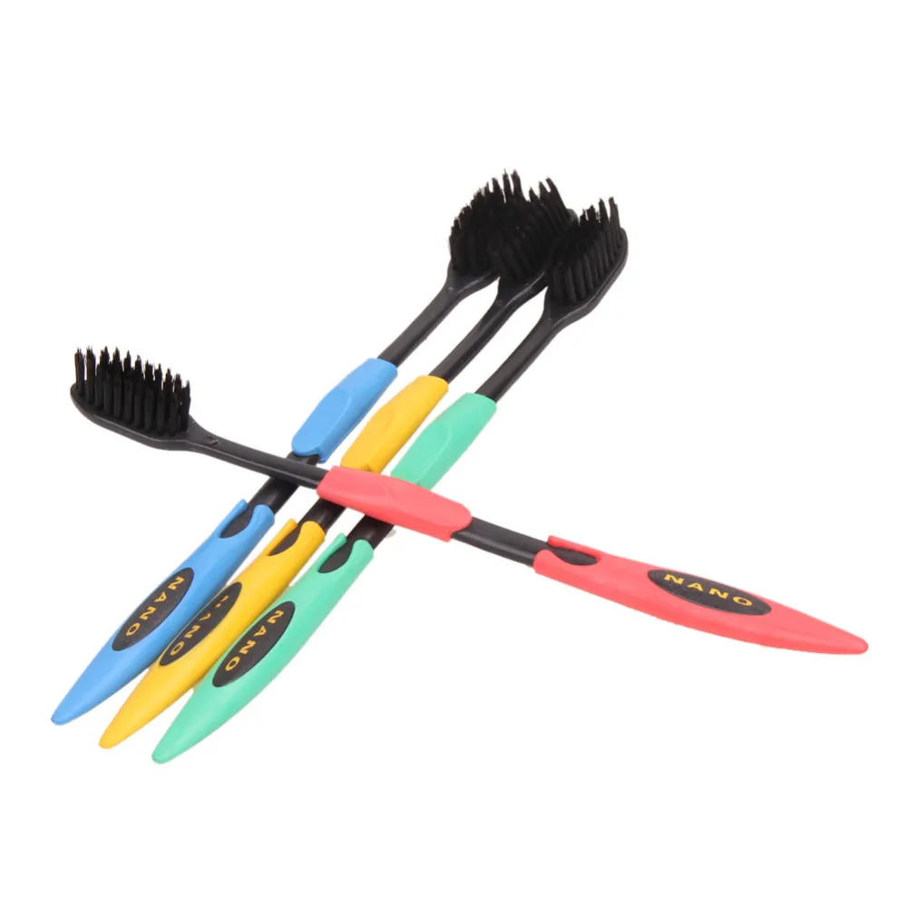 4 шт. ультрамягкие зубные щётки с бамбуковым углем|ultra soft toothbrush|soft toothbrushbamboo charcoal nano
