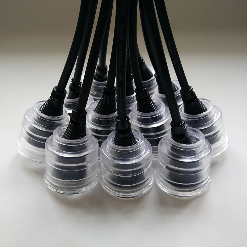 Оссветильник ительная трубка T8 Водонепроницаемая совместная основа держателя лампы DIY аквариум набережная прозрачная водонепроницаемая куртка рукав лампа заглушка