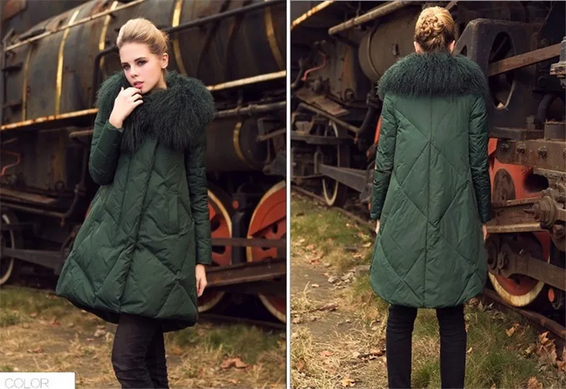 Пуховая парка размера плюс 4XL, хлопковые куртки, новинка, женская зимняя толстая Тонкая теплая Женская длинная стеганая куртка с меховым воротником, верхняя одежда S197
