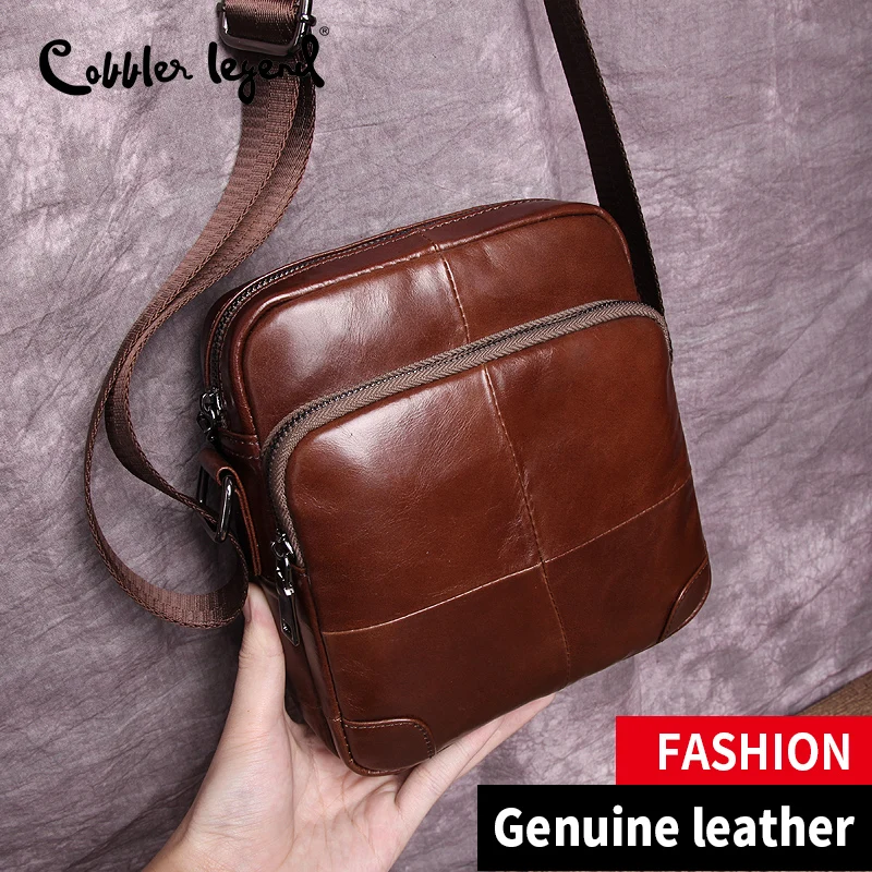Cobbler Legend 100% Мужская сумка из натуральной кожи мужские сумки через плечо Bolsas