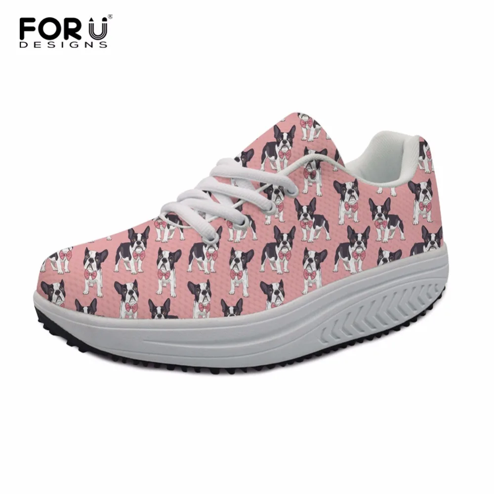 

Туфли на танкетке для похудения FORUDESIGNS Boston Terrier