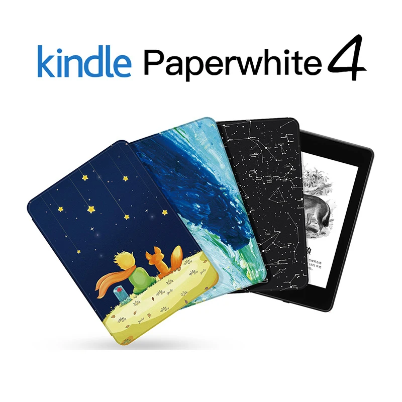Чехол из искусственной кожи для Amazon Kindle Paperwhite 4 2018 10 поколения 6 дюймов Умный