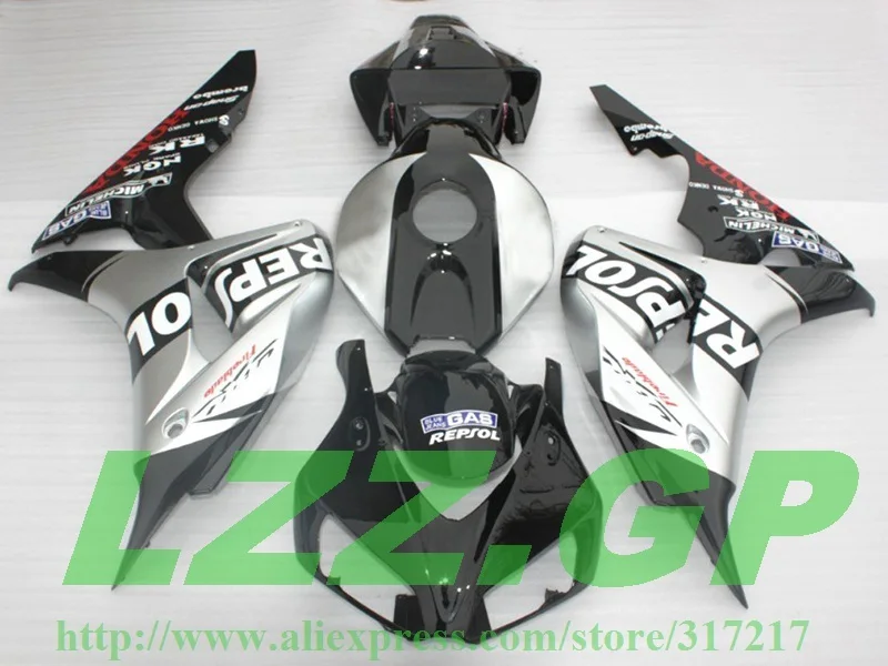 Репсол обтекатель для honda CBR1000 RR 06 07 CBR 1000RR 1000 2006 2007 CBR100RR Обтекатели черные