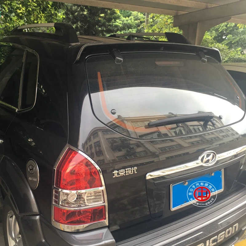 Для Hyundai Tucson спойлер 2005 2012 ABS пластик Неокрашенный задний Багажник крыло