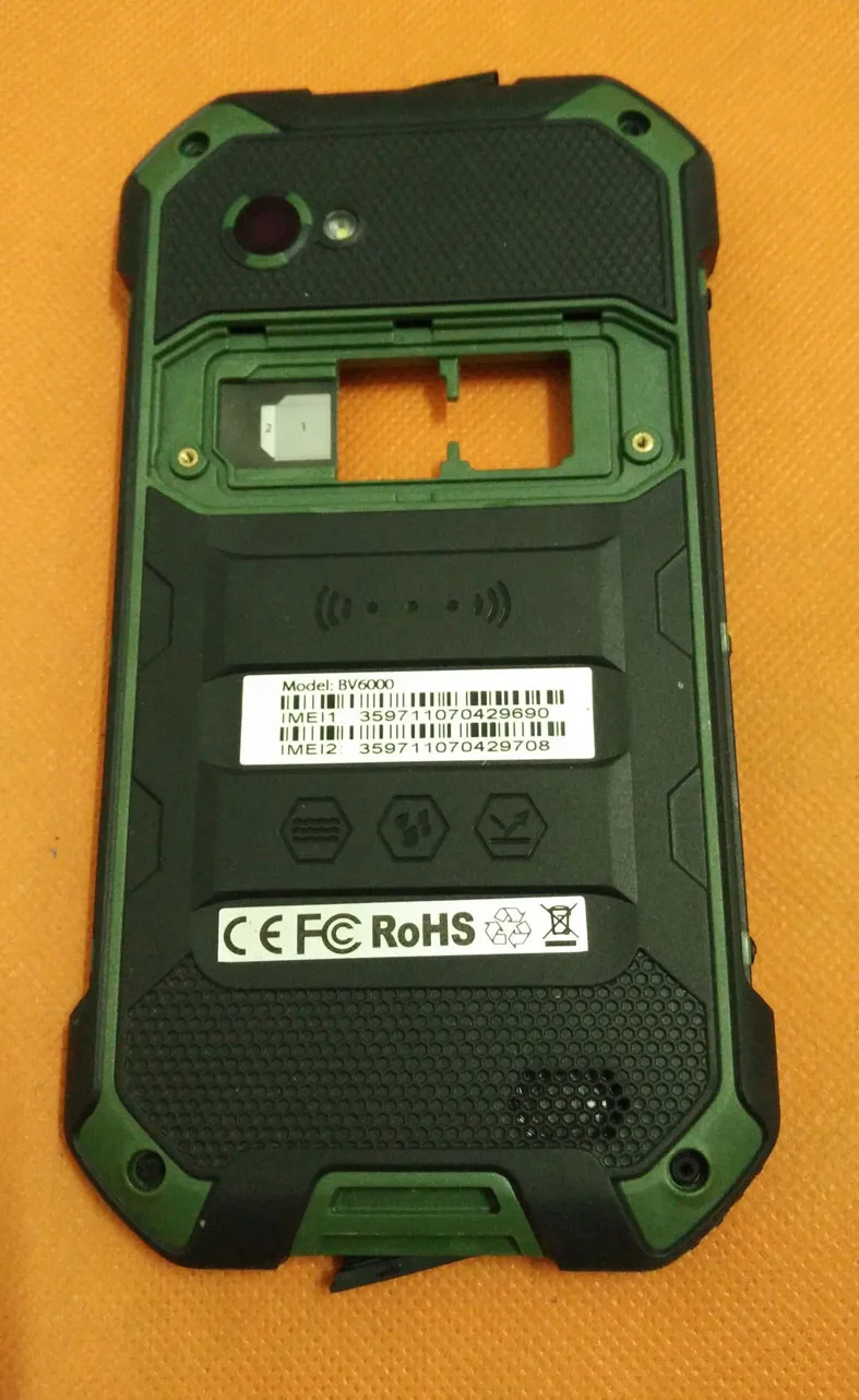 Б/у оригинальная задняя рамка чехол + громкий динамик стекло камеры для Blackview BV6000