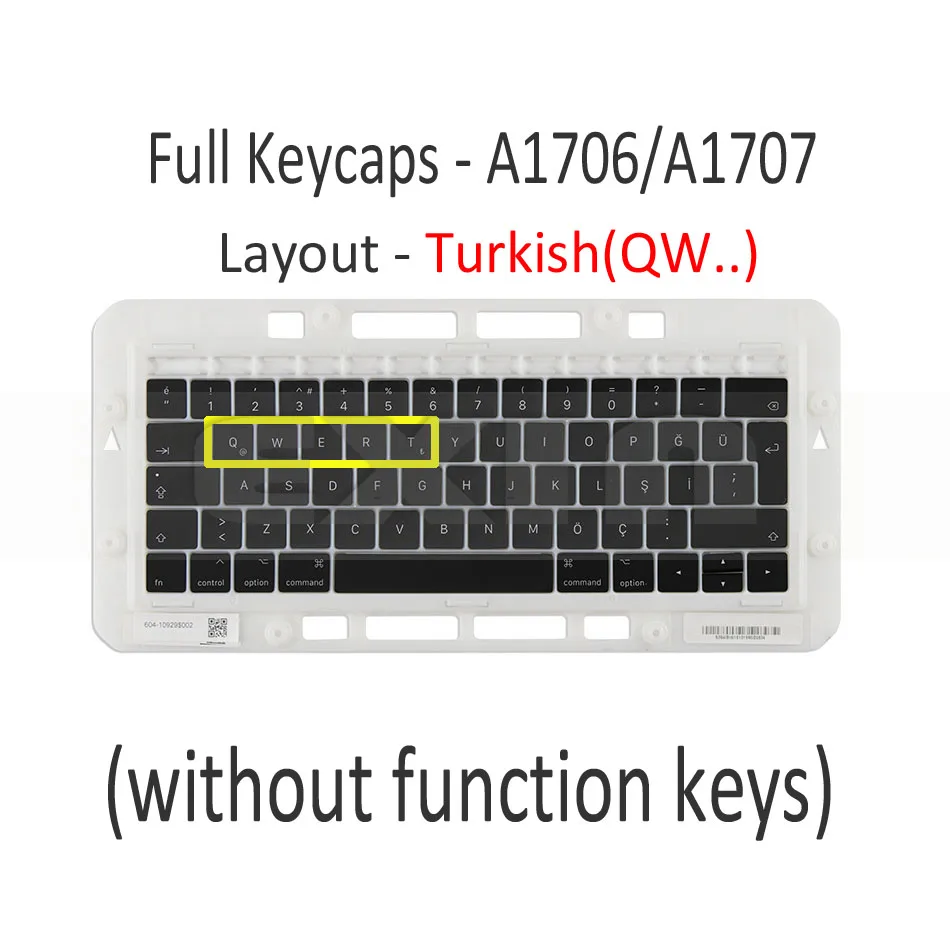 Крышка для клавиш ноутбука A1706 A1707 A1708 турецкий индюк замена крышки Macbook Pro Retina 13 15