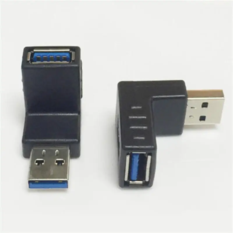 Левый изгиб USB Мужской Пара Женский 3 0 локоть линии передачи данных правый угол 90