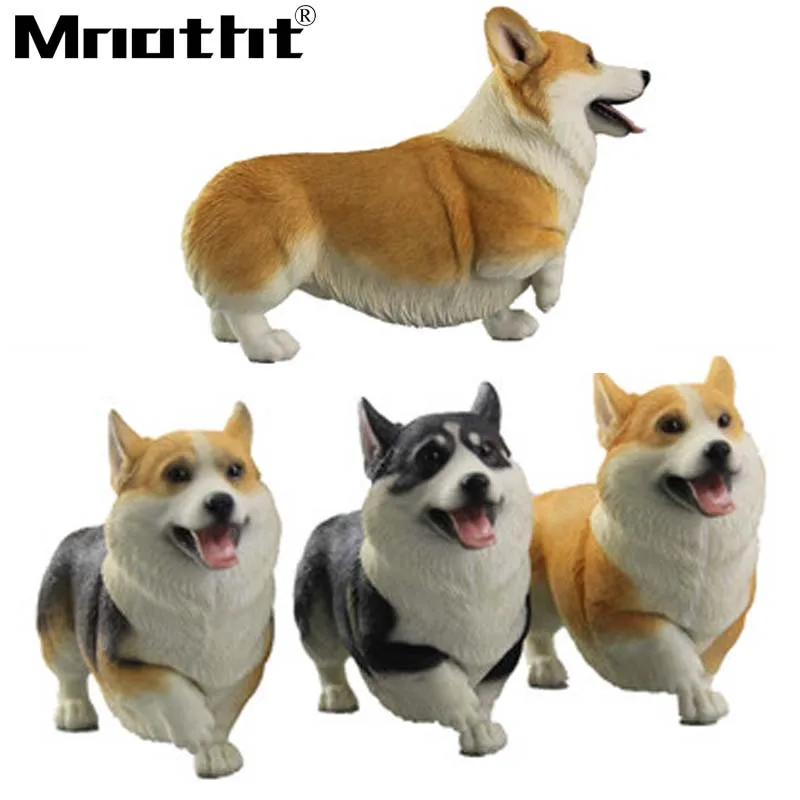 

Mnotht Simulita Corgi Model 1:6 Soldier Accessories DIY Kids Gift for 12inch Action Figure Toys Collectible Lovely Mini Dog M3n