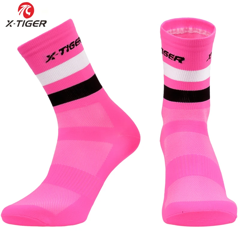 

X-TIGER Pro, женские профессиональные носки для велоспорта, 7 видов цветов носки для шоссейного велосипеда, брендовые Компрессионные спортивные ...