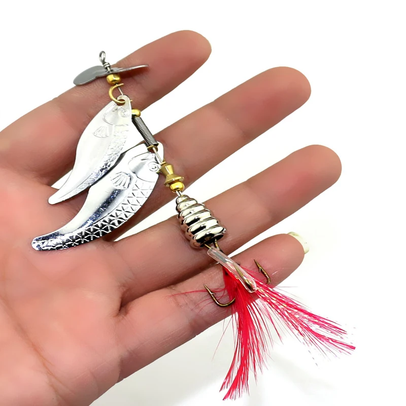 1 шт. рыболовная приманка искусственная наживка Спиннер медные металлические