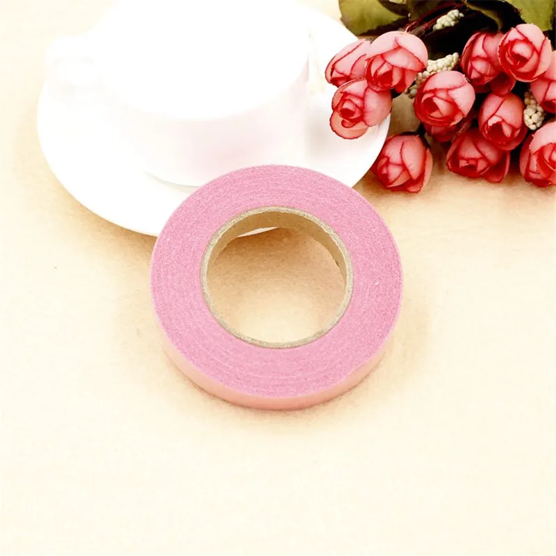 Pink 30 ярдов бумажных лент, используемых для флористов, аксессуары для флористов, цветы с грудной петлей, лента для рукоделия, бумажная лента, декоративная лента - Цвет: Pink