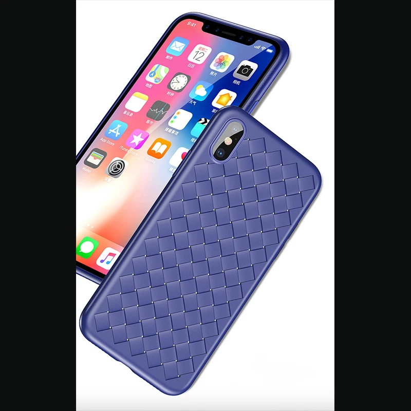 Kerzzil супер мягкий чехол для iPhone 6 6s Plus Роскошный телефона 7 8 сетчатый плетёный