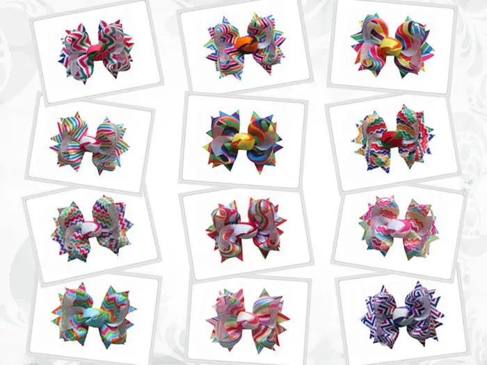 

50pcs 3inch B- Windmill Hair Bows WITH/WITHOUT CLIPS Girls Boutique Hair Bow Hair accessories Kids Hairpins