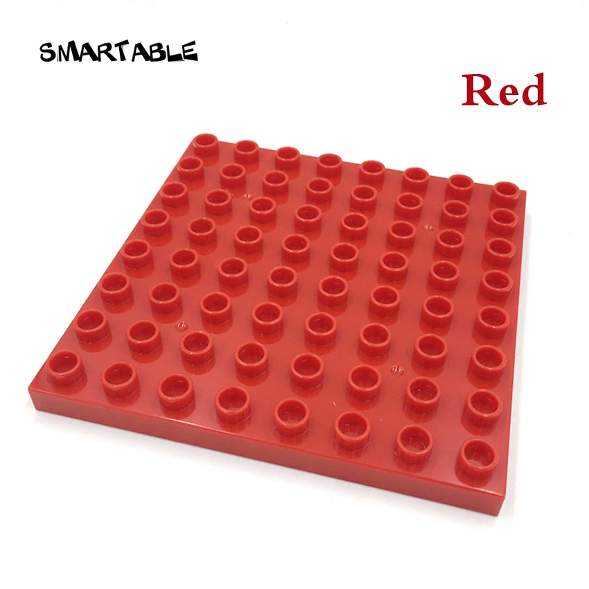 Smartable New Big Plate 8x8 Building Blocks Parts Compatible Major Brands Creative Toys For Children Of Low Age Gift 6pcs/Set | Игрушки и