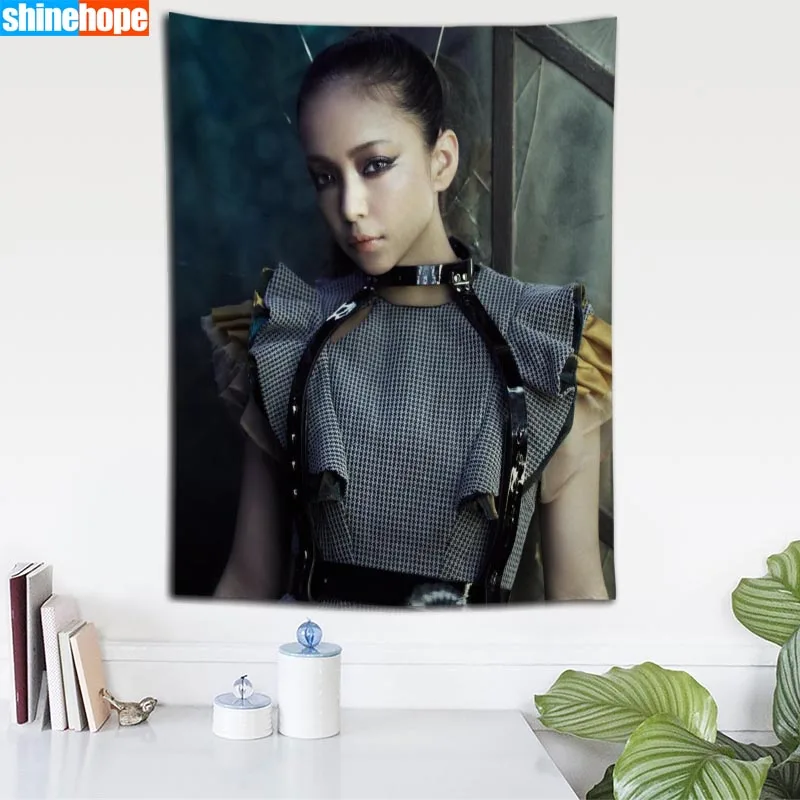 Пользовательские Namie Amuro настенный гобелен, свадебный подарок, постельное покрывало, пляжное полотенце Йога-Пикник коврик 140X200 см - Цвет: Tapestry 20