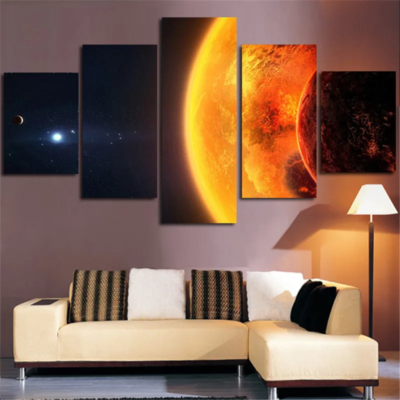 2017 Настенная картина без рамки холст художественный плакат печатный Млечный