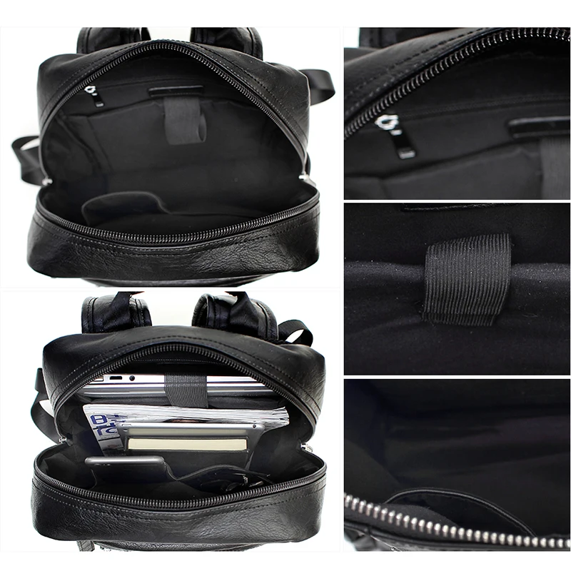 CROSS OX Портфель из искуственной кожи для мужчин Рюкзак подростков BK030|leather man backpack|men